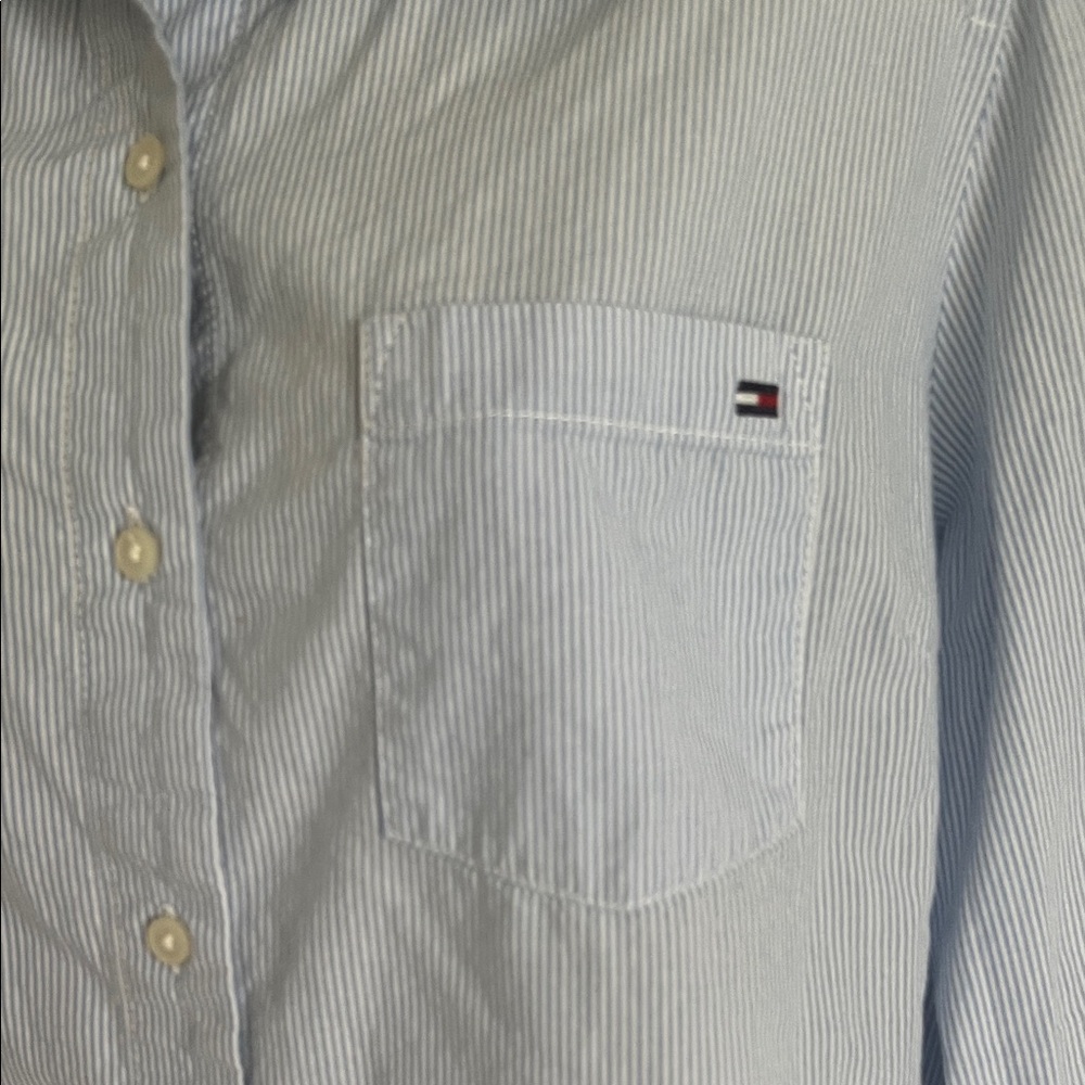 Tommy Hilfiger Light Blue Button-Down Shirt - Picture 5 of 12